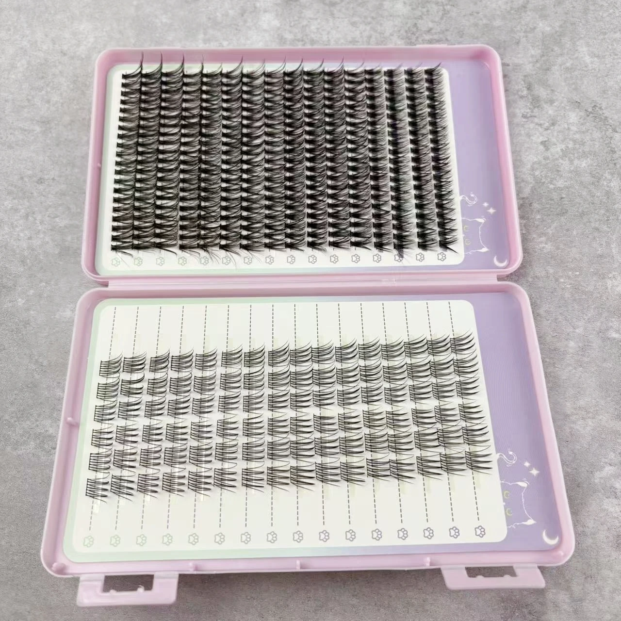 Mieszane rzęsy 9D z imitacji norek, 400 pakietów, naturalne przedłużanie rzęs, pojedyncze kępki rzęs, narzędzia do makijażu, rzęsy 10-16mm