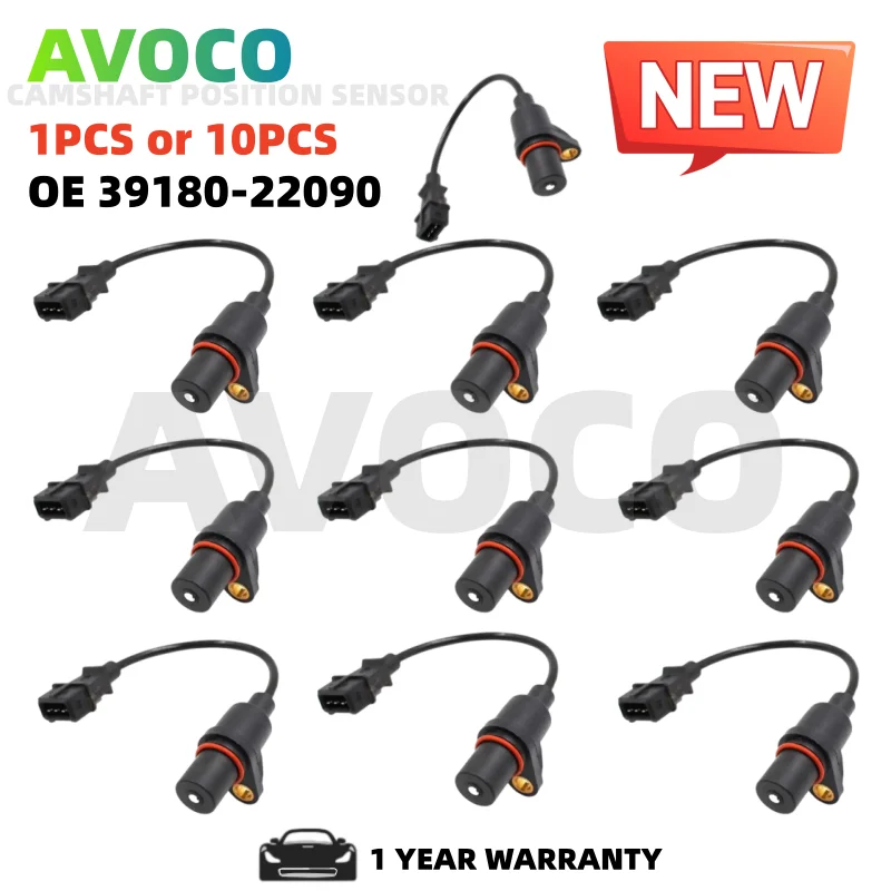 

1PC/10PCS 39180-23000 Crankshaft Position Sensor For Hyundai Accent Elantra 1.6L 1.8L 2.0L KIA RIO 06-11 3918022090 3918022050
