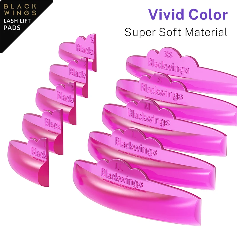 Blackwings silicone cílios encrespador, 3d cílios encrespador, cílios encrespador, acessórios, ferramentas, 5pairs