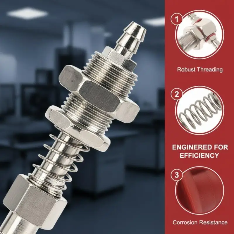 Robotic Arm Accessories Industrial Vacuum Small Head Suction Cups M12/M10 T-shaped External Spring Buffer Hardware Sucker Rod