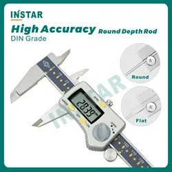 High Accuracy Digital Caliper Stainless Steel 0-150mm Round Depth Rod 0-200mm 0-300mm Industrial Quality Vernier Caliper 0.01mm