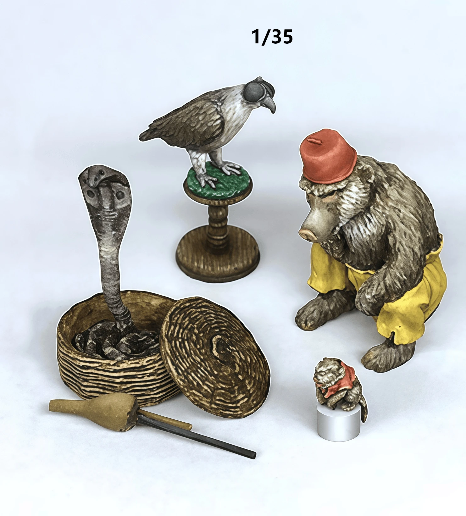 

Комплект персонажей из смолы 1/35, модель реквизита для макета сцены, неокрашенный комплект для сборки