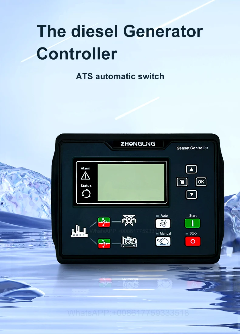 newGenset Controller CLE6120UN ZHONGLING CLE6110UN HGM6120N Generator Parts Control Datakom Auto Start Control Module for Genset
