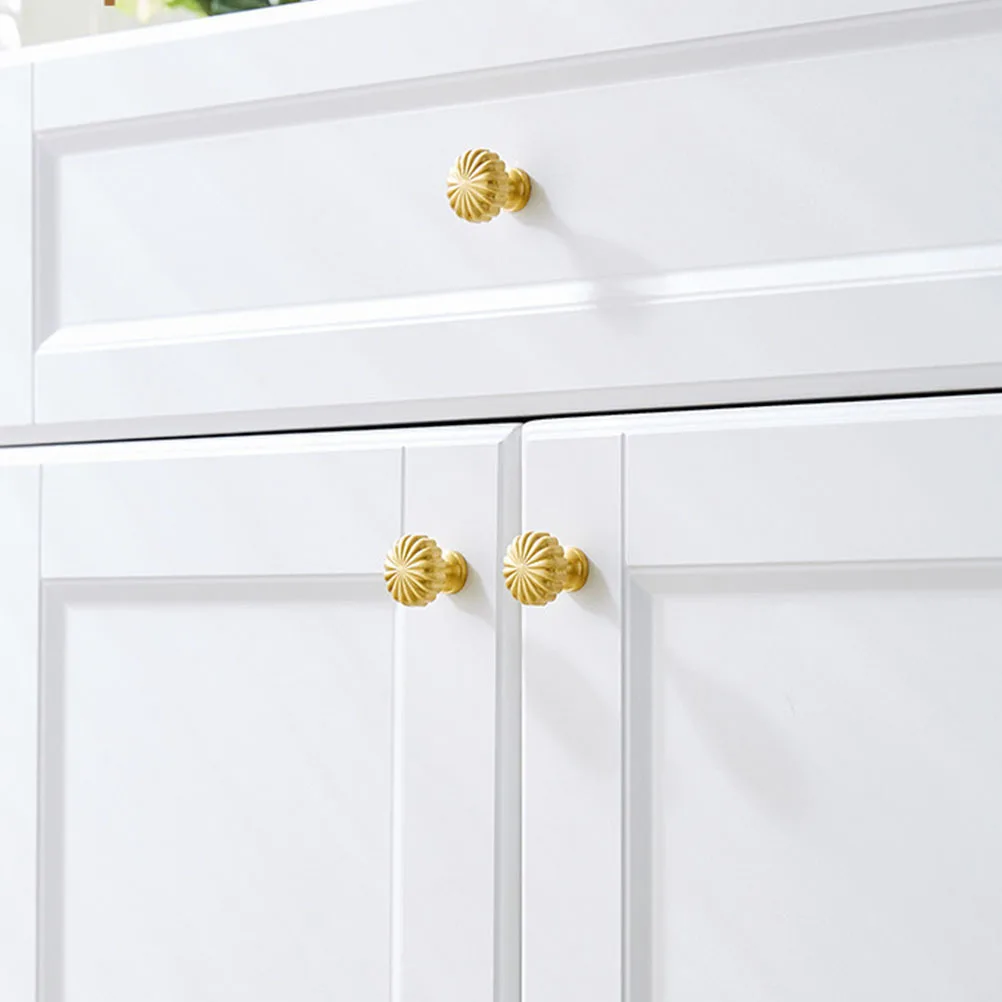 Perilla de cajón de latón moderna, tiradores de armario de cocina, accesorios de muebles de estilo lujoso, acabado brillante, ligero y compacto