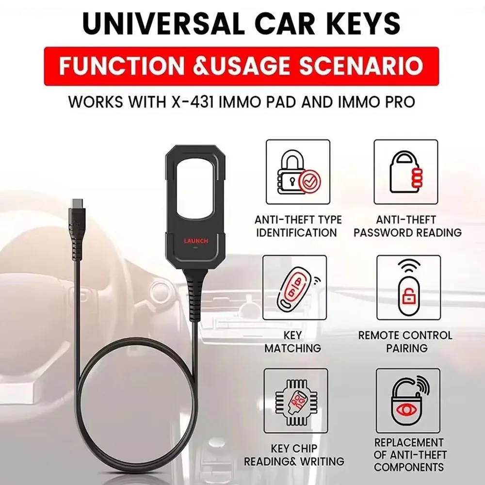 Picture 3: ‌Launch X431 IMMO Programmer - Analog Key Tool for X-431 IMMO Elite/Plus/PAD V, Secure Key Programming & Dependable Support
