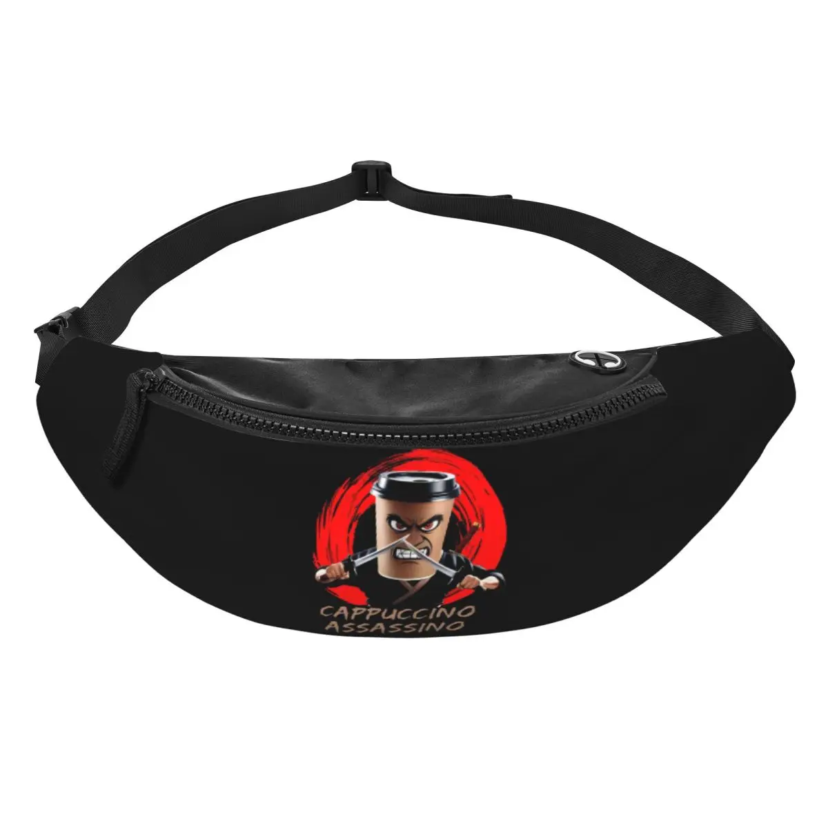 Pochete italiana personalizada Brainrot para corrida, mulheres, homens, animais, desenho animado, bolsa de cintura crossbody, telefone, bolsa de dinheiro