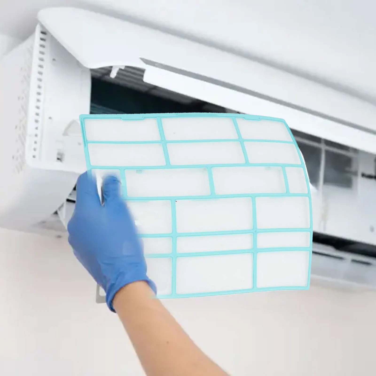 Filter Cover Net Accessory for Midea Air Conditioner Indoor Units to Maintain Airflow Efficiency in Hanging Type AC Setups
