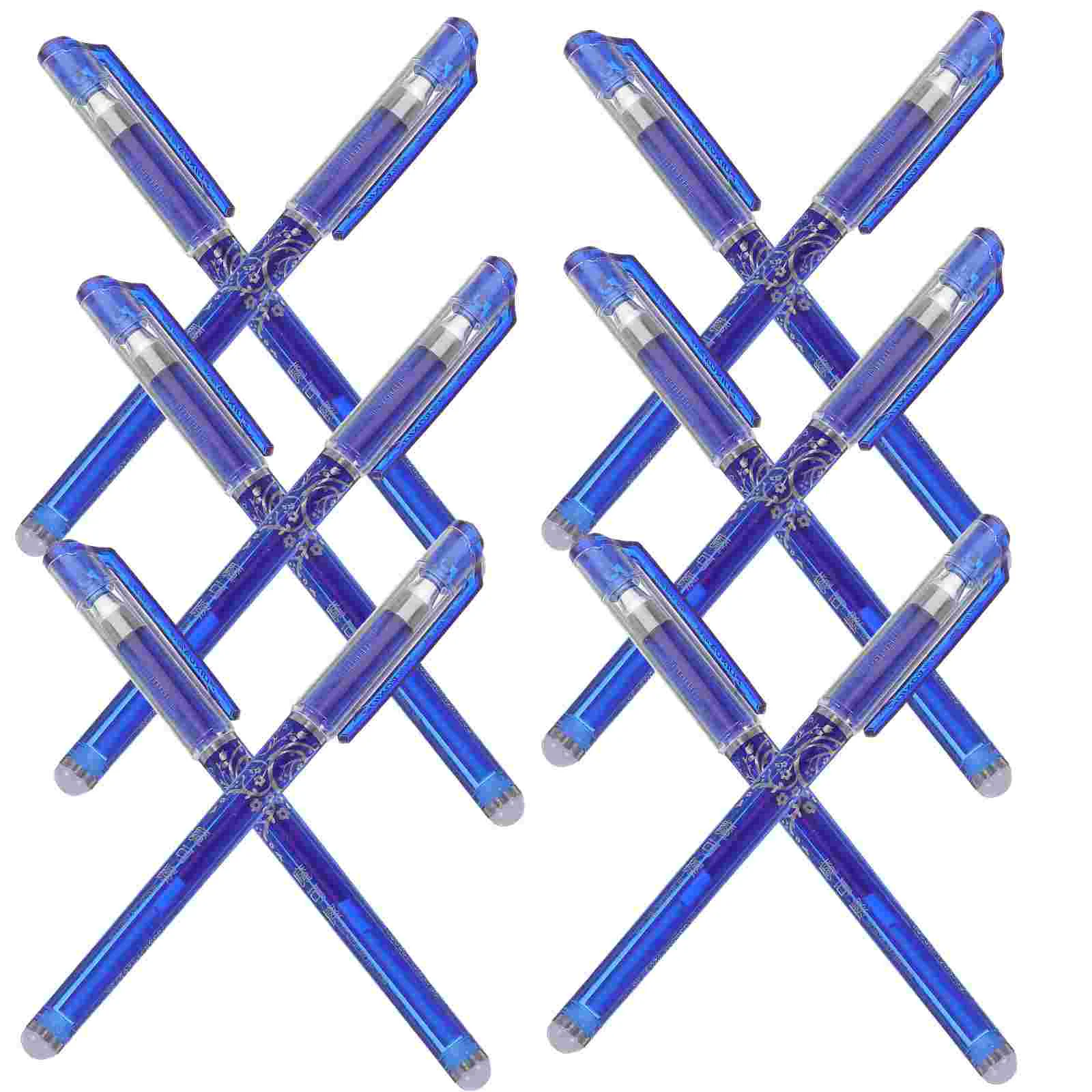 12 Pcs Erasable Pen Pens Blue Fine Tip Quick Dry Chinese for Writing Abs 05 Mm Pupils