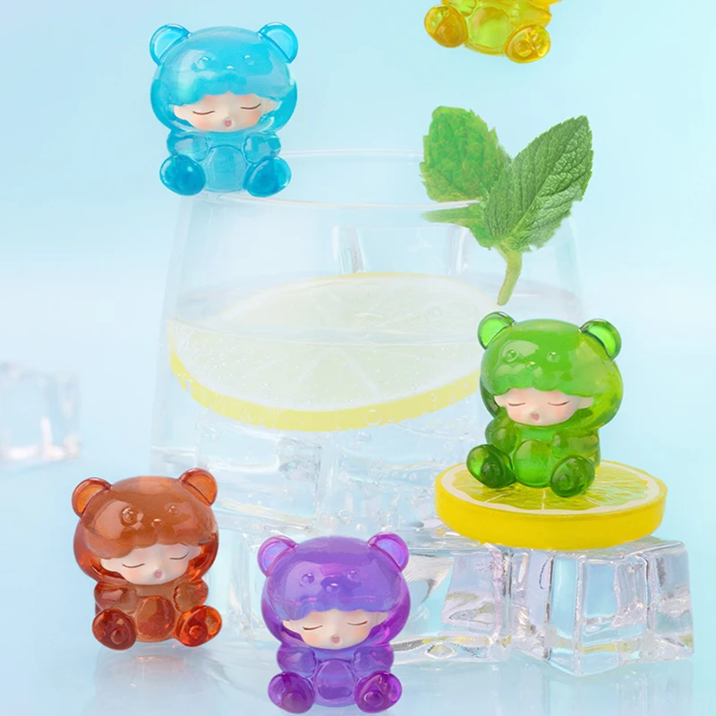 Jotoys Yumo Gummy Bear Series Mini Anime Pvc 100% Original Action Figure Collection Model Desktop Ornaments Doll Toys