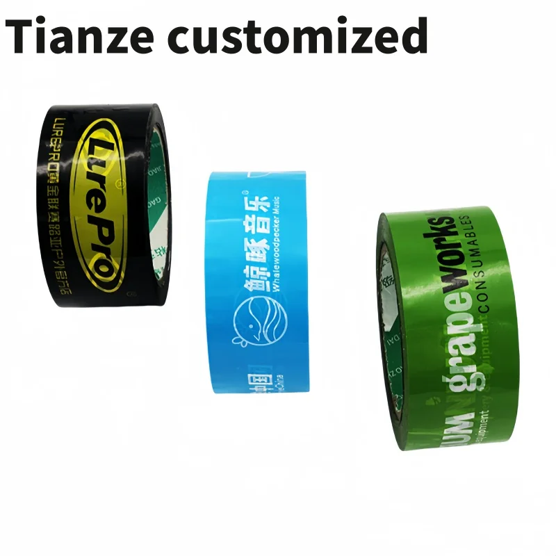 10 pieces（custom）Custom Logo printed tape Scotched tape Bopp Box Packaging Tape by suppliers