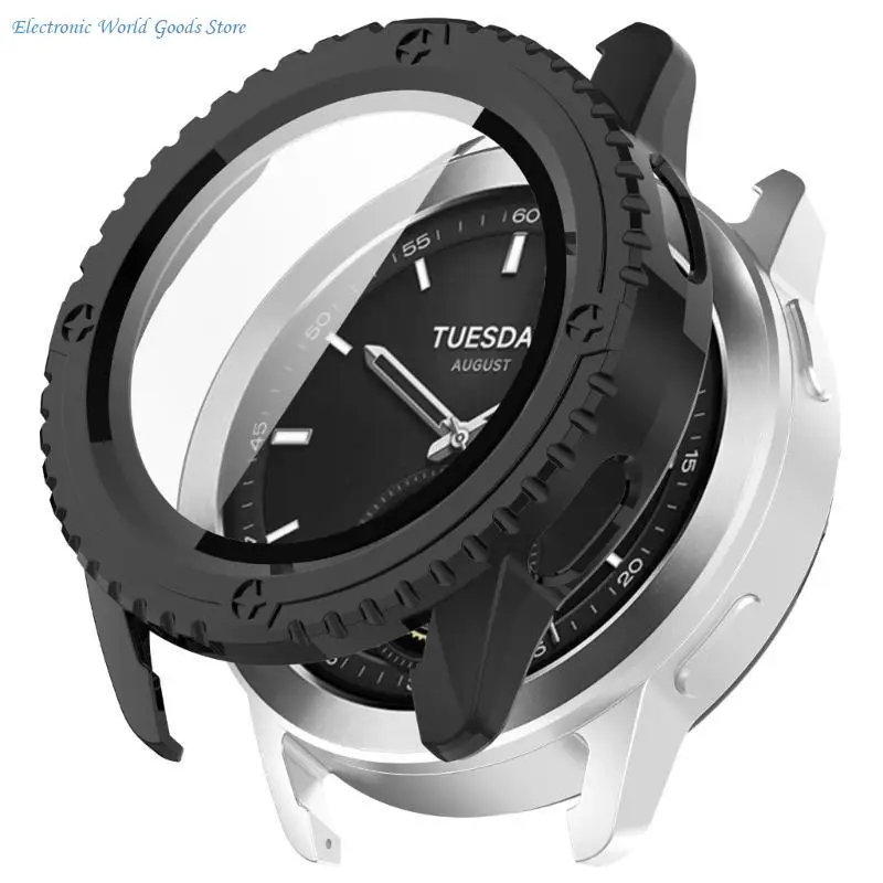 A3PD For WatchS3 Full Coverage Screen Protector Sleeve Watch Shell Dustproof Cover