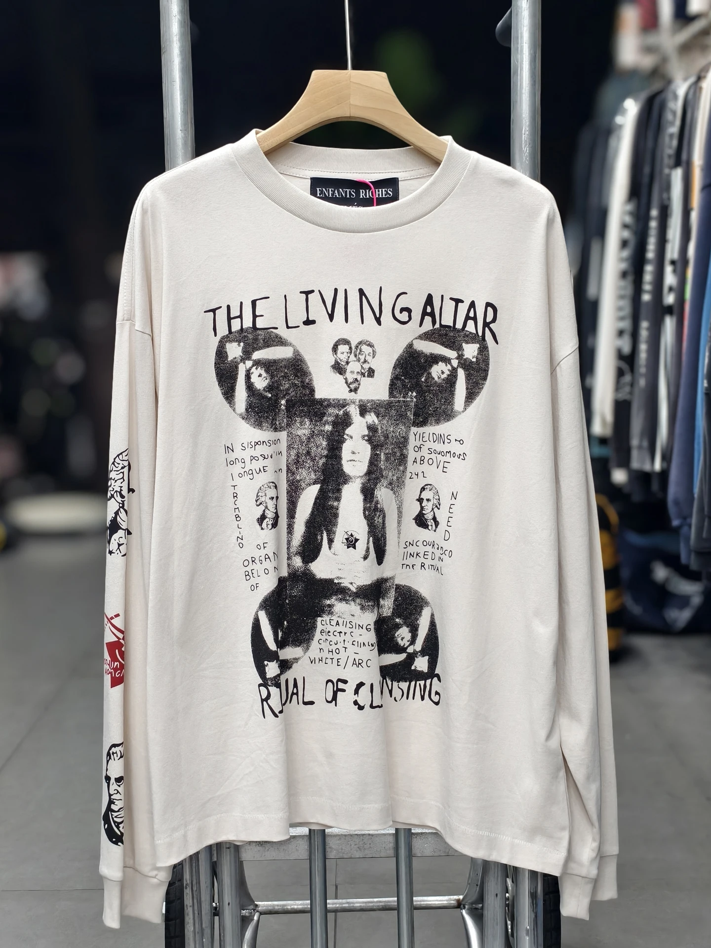 

Waed Loose Long Sve T-irt ex American High Street Sle Base Layer Top Cotton Youth Faion Vintage Casual Tee