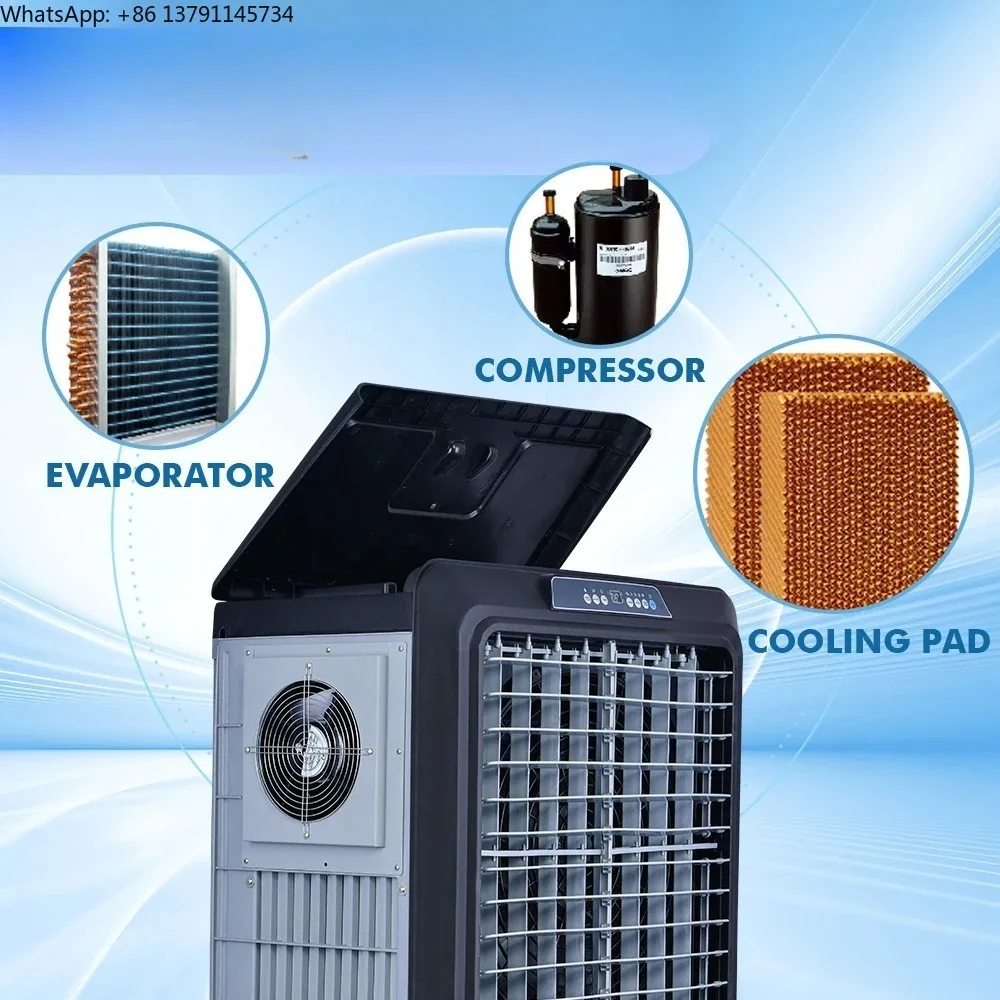 

World's 1st Patented Industrial Air Coolers Industrial Type Evaporative Air Cooling AC System Conditioner Coolers Fans