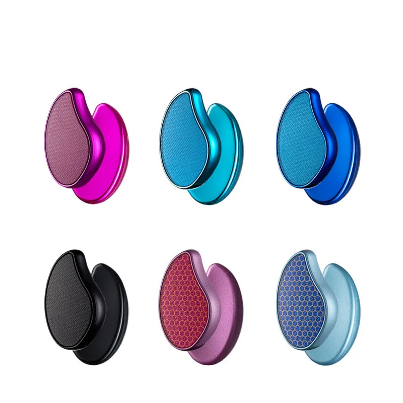 6 قطعة ماكينة تشذيب القدم اليدوية من الزجاج النانو إزالة الجلد الميت فرك الكعوب المقطوعة يمكن غسلها فرك القدم وأدوات الباديكير