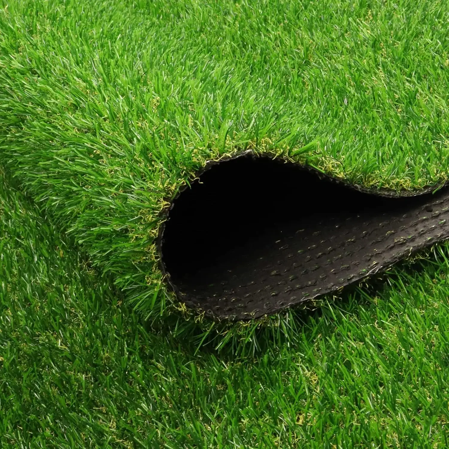 4x25 FT Artificial Grass Rug 0.8 Inch Pile Drainage Rubber Backing Turf Carpet for Garden Patio Balcony Lawn