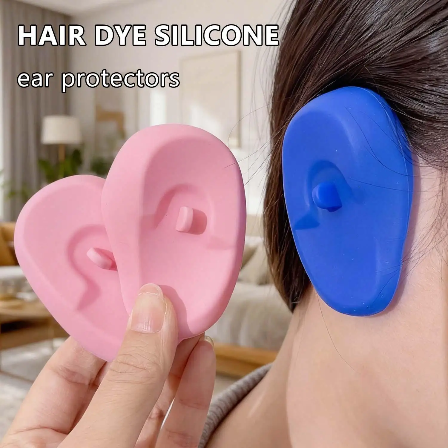 Hairdressing Ear Protectors Silicone Hair Dye Ear Covers Earmuffs Barber Waterproof Shower Ear Shield Salon Styling Accessories