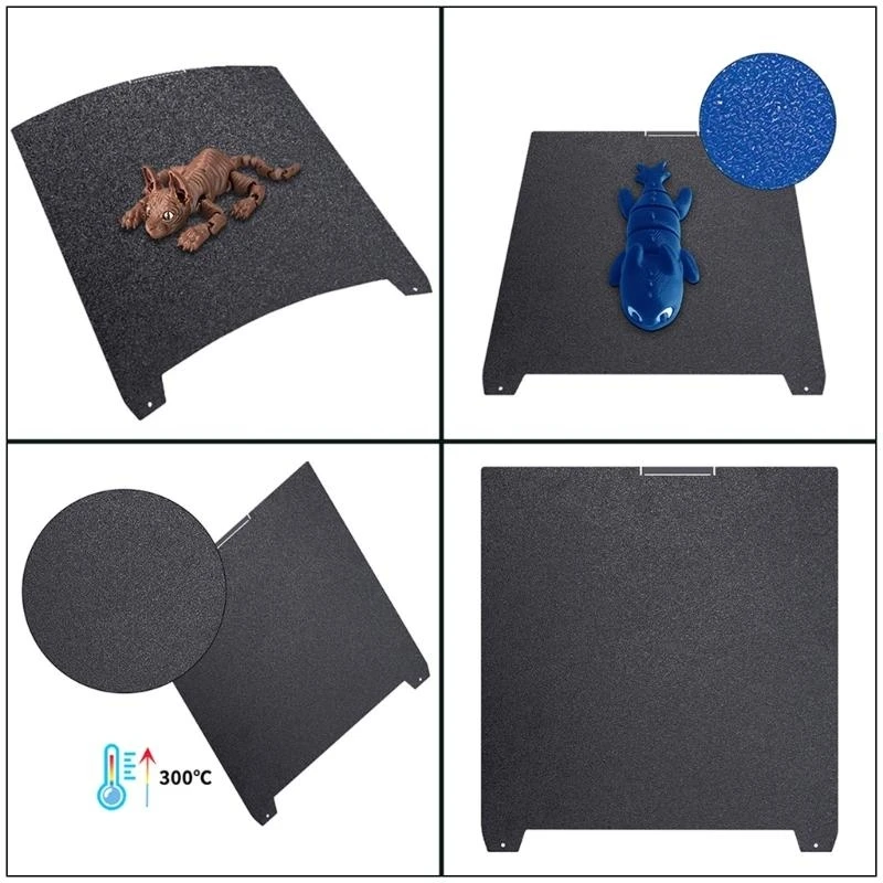 

P9JB PEI Frosted Build Plate Double Side Textured Build Plate 370x370mm For K2