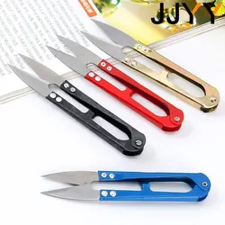 Plastic Handle Sewing Snip Thread Tailors Cutter Scissors Colour Random