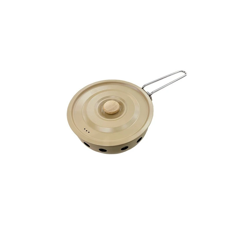 Portable outdoor cassette stove, multi-functional outdoor integrated pot for camping and picnic