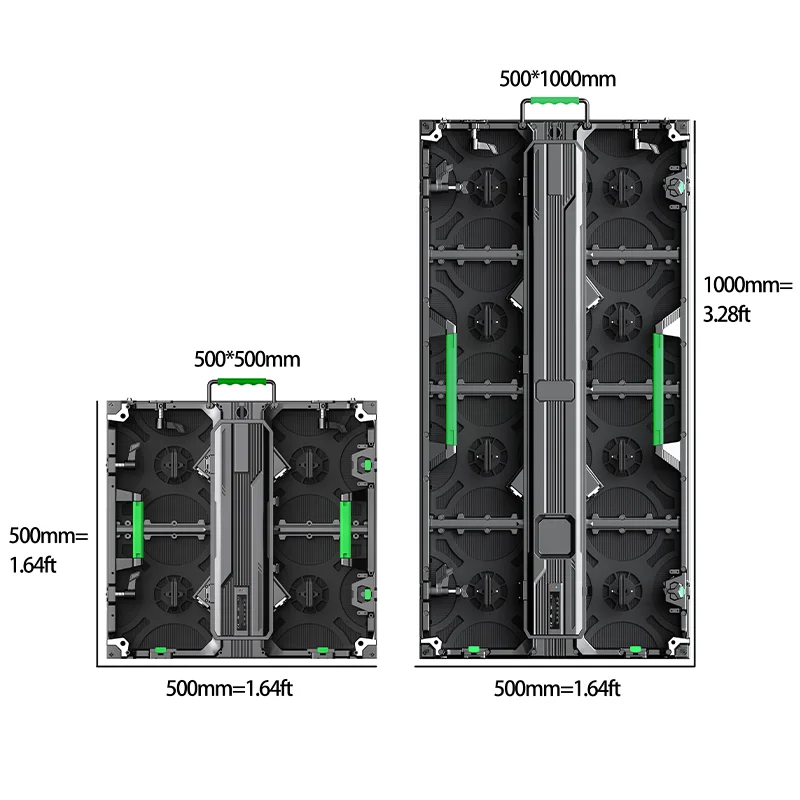5m X 3 m Complete System P2 P3.9 P5 Led Display 500x1000mm Led Panel Backdrop Outdoor Rental Led Screen