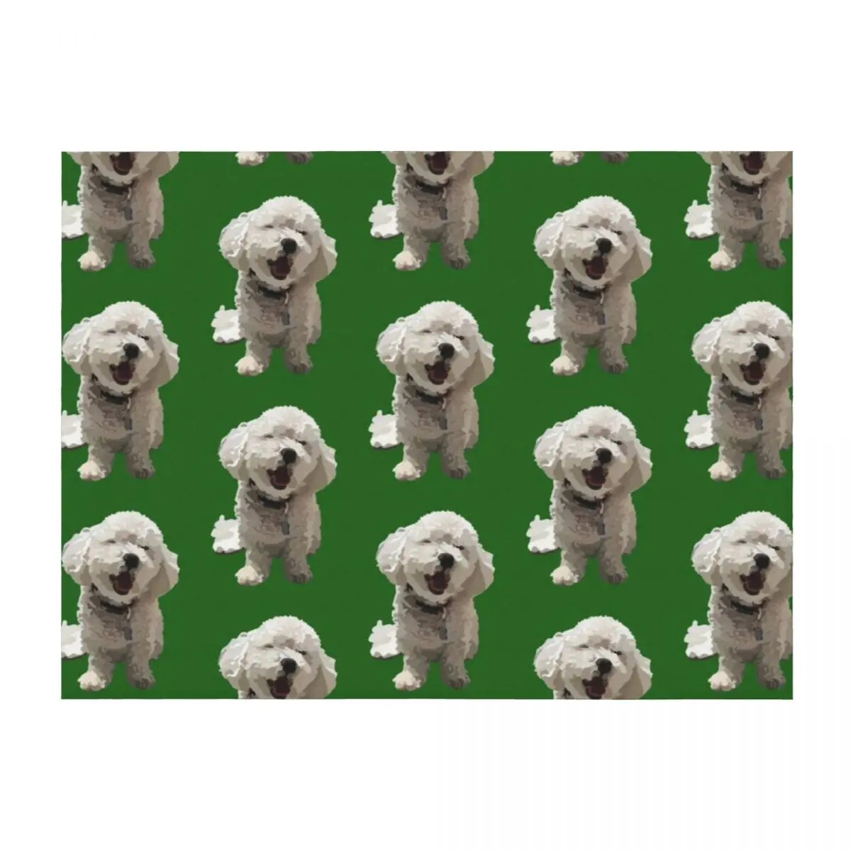 

Bichon Frise Puppy Throw Blanket Soft Blankets For Baby Furrys Travel Blankets