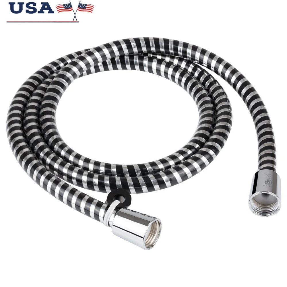 

Прочный 60-дюймовый виниловый душевой шланг для автофургона, простая установка, сверхмощный гибкий хромированный разъем для смесителя для душа