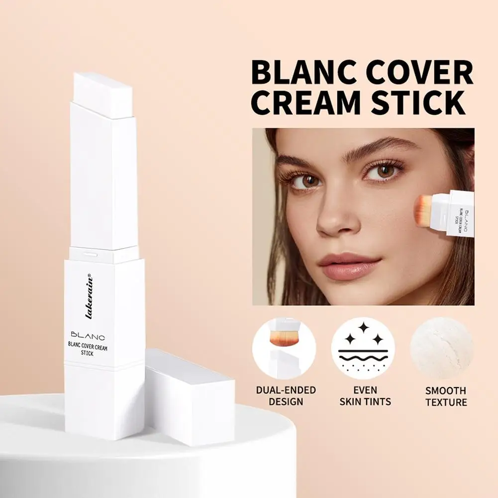 色が変わるファンデーションスティック、取り外し可能なブラシ付き、ブランカバークリームスティック、高カバー力ベースメイク