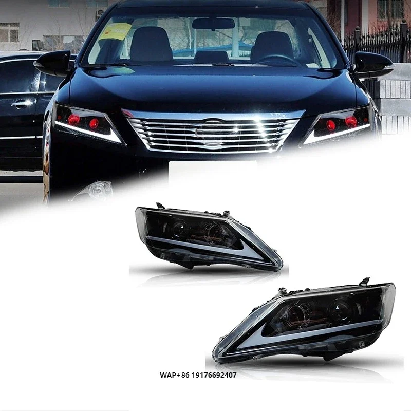 FT Car Lights ForToyota 7th Gen Camry Headlights 2012-2014 LED Projetor Headlamp Daytime Running Light Automotive Accessories