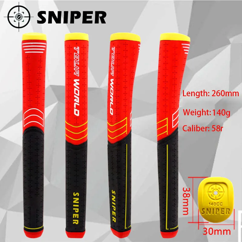 Sniper Men's Golf Putter Grips, Jumbo Natural Rubber Stock Type Putter Grips, 1Pc