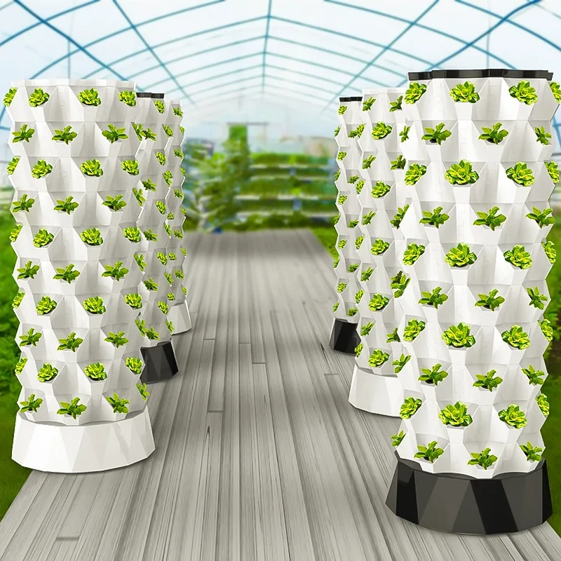 2025Top Sale Grow Tower Sistema idroponico Sistema idroponico a torre verticale per azienda agricola