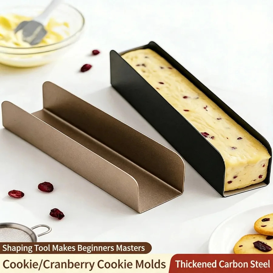 

U-Shaped Carbon Steel Cookie Mold Non-Stick Square Baking Form Reusable for DIY Cookies Pastry Bakeware