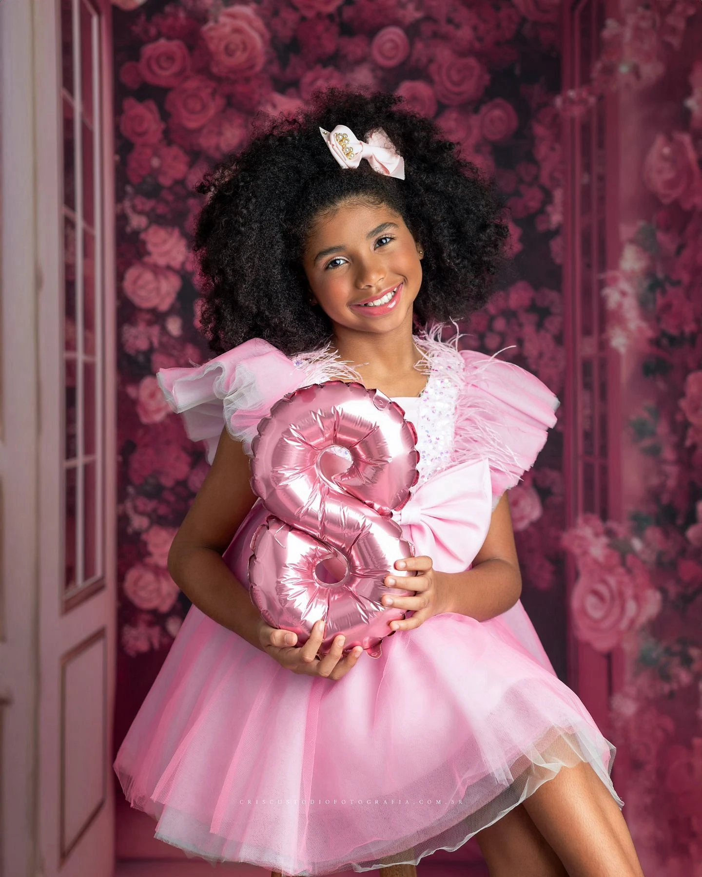 Sweet Girls Ruffles Tulle Long Dress Girls Puffy Pink Tiered Lush Ruffled Birthday Party Tulle Dresses Kids Tutu Tulle Gowns