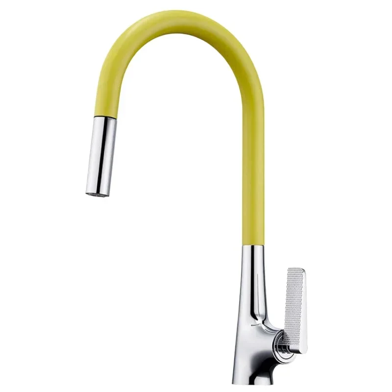Color personalized vegetable basin faucet Rotating Multifunctional pulling kitchen faucet