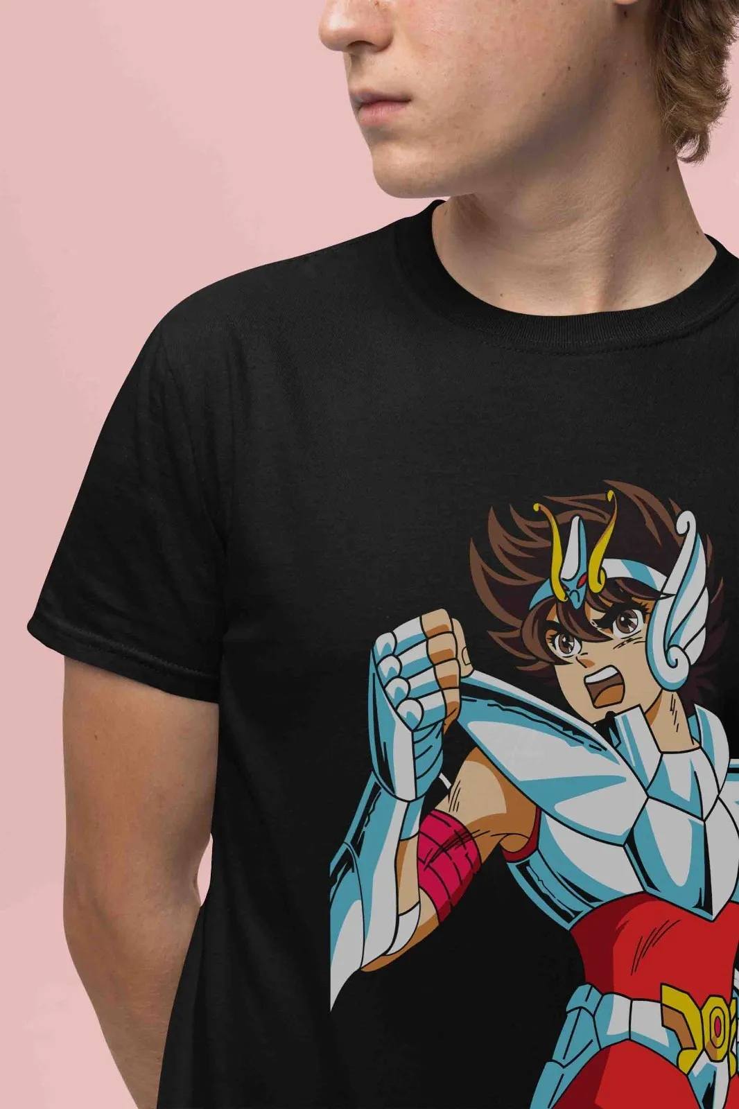 Saint Seiya Shirt Shiryu Tshirt Hyoga T-Shirt Shun Top Ikku Anime Graphic Tee