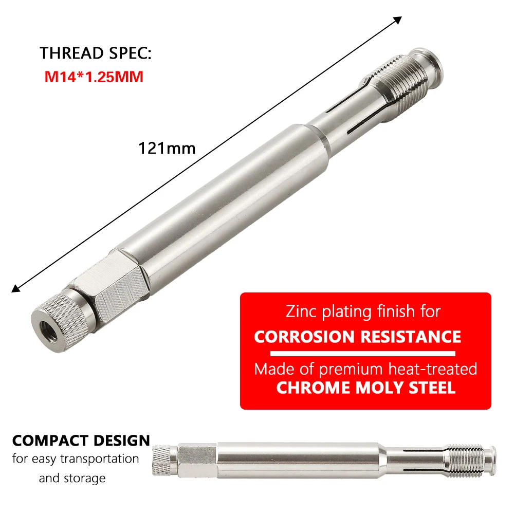 

Motorcycle Back Tap Spark Plug Thread Repair Tool 14mm Straightening Tool Spark Plugs Repairs Damaged Threads 640811