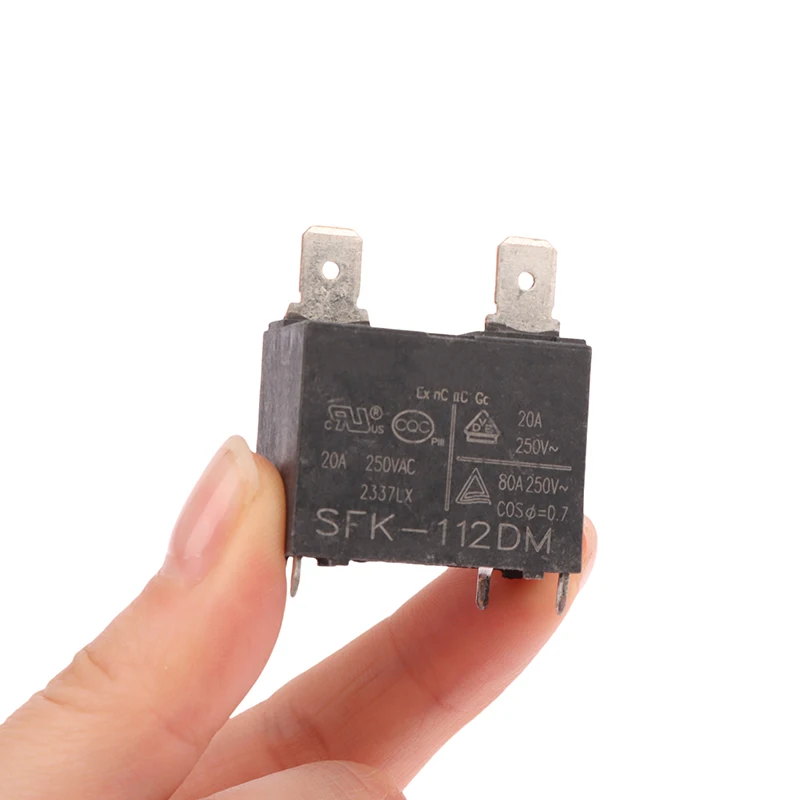 1/5 قطعة SFK-112DM-12VDC 20A 250VAC 4 دبابيس سخان المياه فرن الميكروويف اللوحة التتابع SFK-112DM تتابع مكيف الهواء