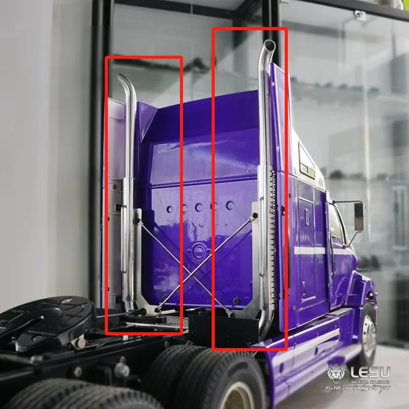 LESU 1/14 Tamiya tractor truck US and European new exhaust pipe chimney GW-K014 DIY modified model accessories