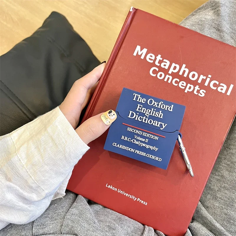 For Samsung Galaxy Buds 3,For Samsung Galaxy Buds3 Pro,Cartoon Oxford English Dictionary Earphone Case,Silicone Soft Case