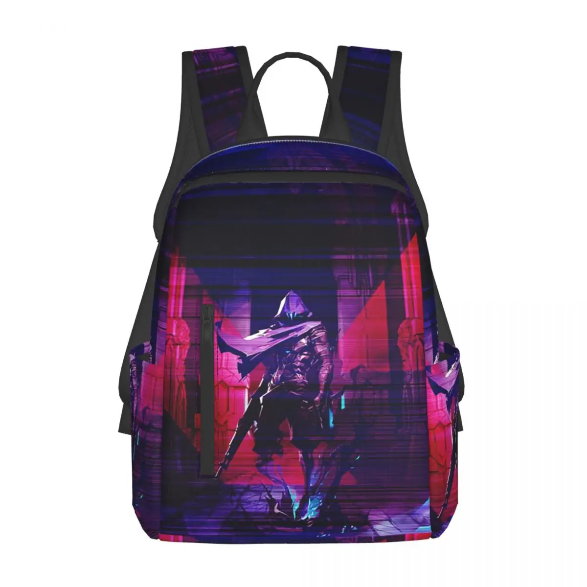 Omen V-Valorant Riot Games Backpack Daypack Large Capacity Kids BookBag School Bag Shoulder Bags for Men Women