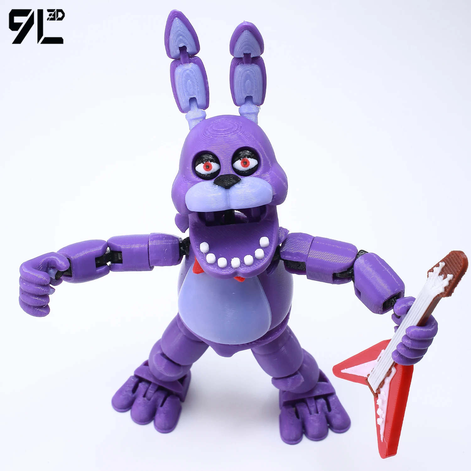 Muñeco de Oso de Terror Impreso en 3D con Múltiples Articulaciones, Figura de Acción Estilo Animatrónico, Extremidades Desmontables, Juguete Coleccionable de Escritorio con Temática de Videojuegos