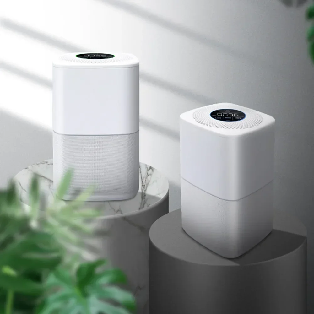 معطر هواء منزلي صغير للسيارة ، منقي هواء منزلي ، إزالة الفورمالديهايد ، الدخان والرائحة المستعملة ، 12 فولت