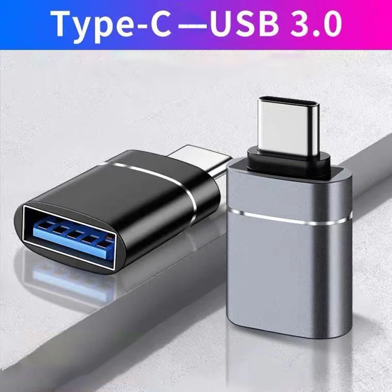 Type C To USB 3.0 OTG Adapter USB C Male To USB Female Converter Fo Samsung S21 Xiaomi Huawei C Mouse OTG Plug