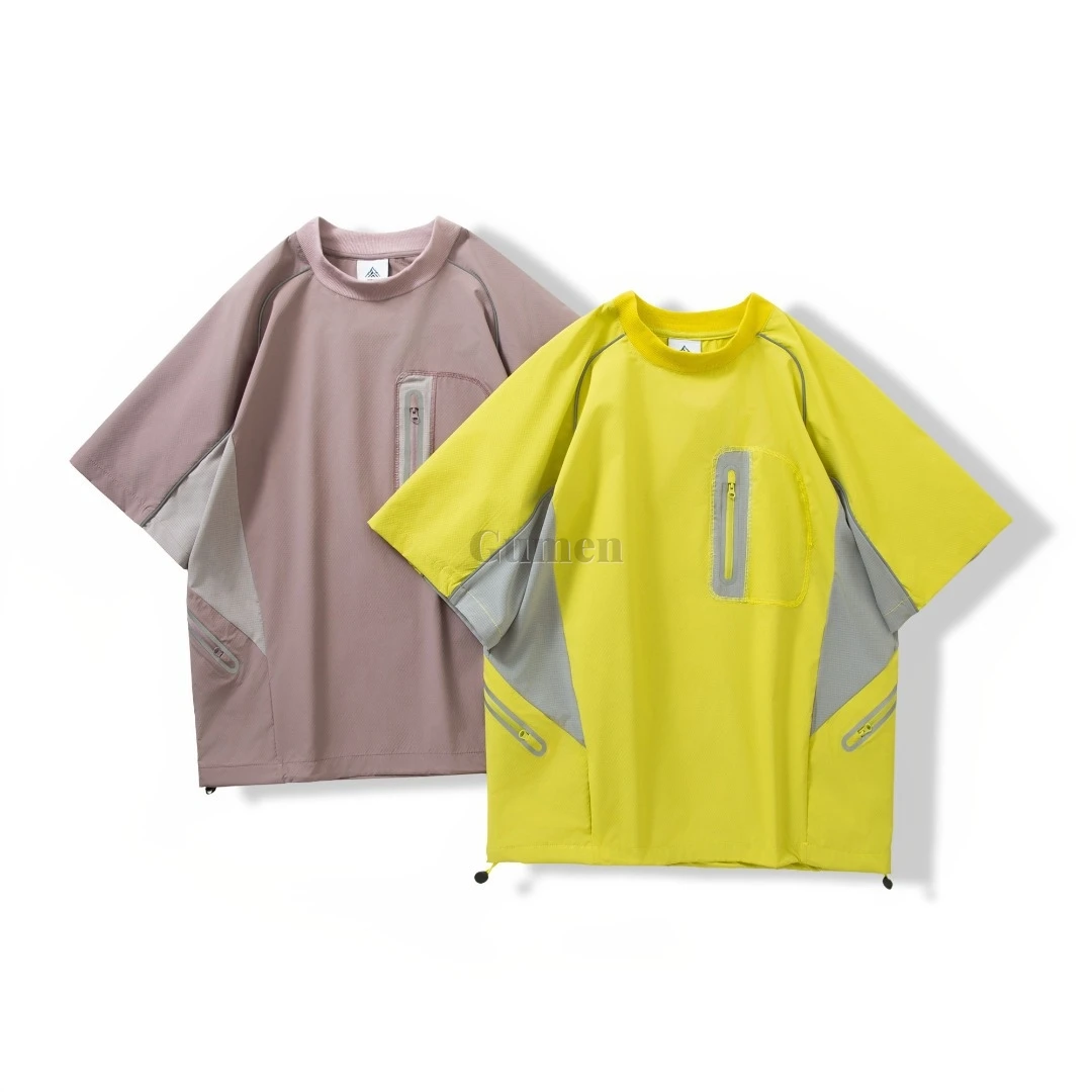 

2026 Pet Beautician Work Uniform Summer Men WomenCycling Sports Breathable Reflective Round Neck Short Sleeved Quick-dry T-shirt