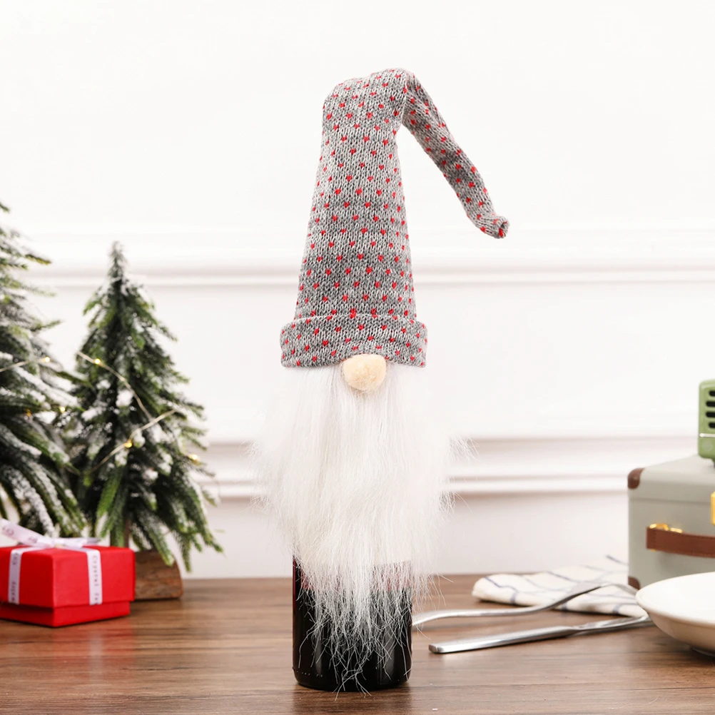 

Christmas Bottle Cover Santa Claus Design Premium Material Covers Machine Washable Holiday Gifts