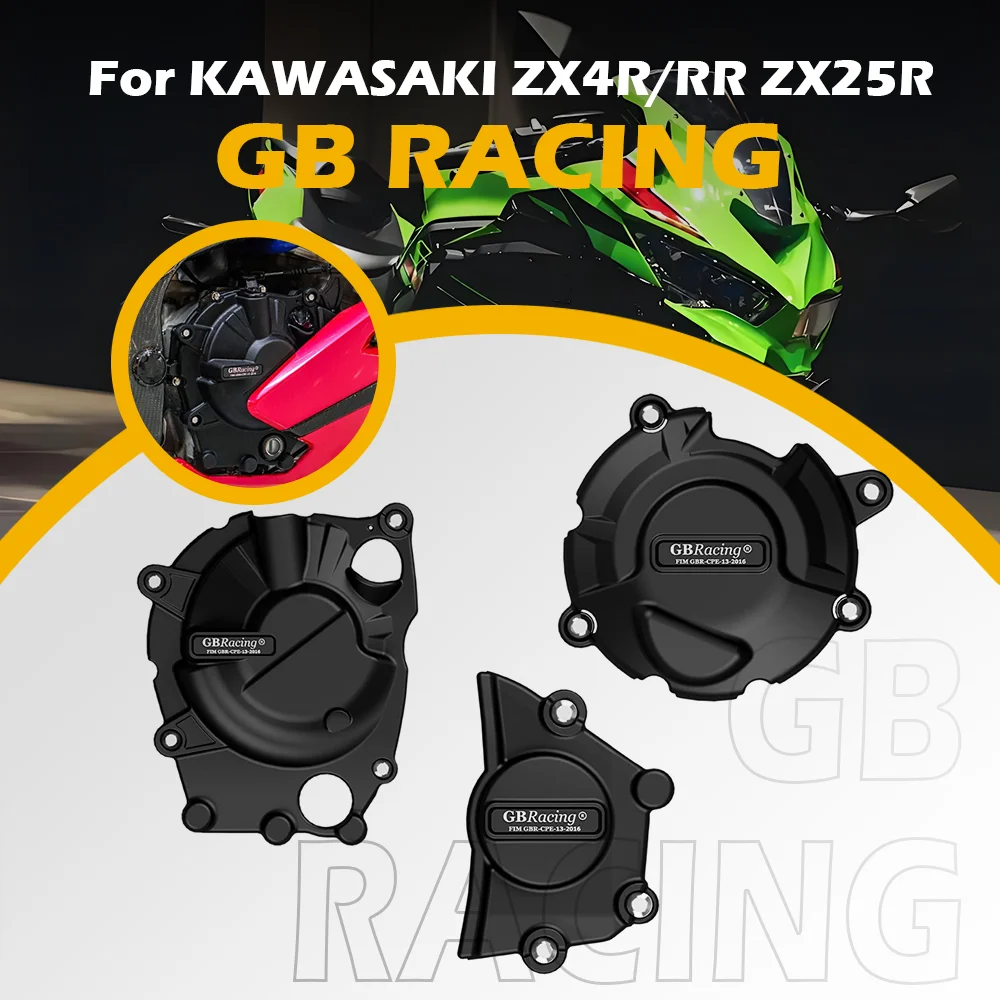 

GB Racing Motorcycle Engine Protect Cover For KAWASAKI ZX4R ZX4RR ZX25R 2020 to 2025 body & Frames Clutch Pulse Protection Cover