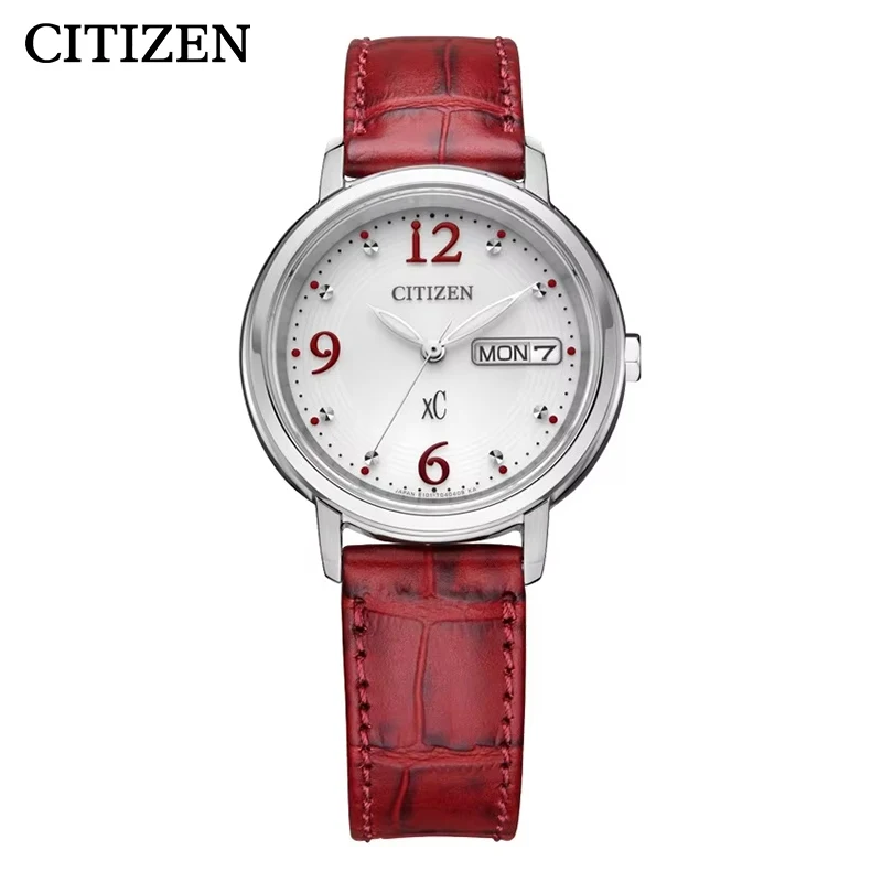 CITIZEN Original Women's Watch Eco-Drive watch Fashion Waterproof Ladies Wristwatch Leather Strap Date EW2420-00AB