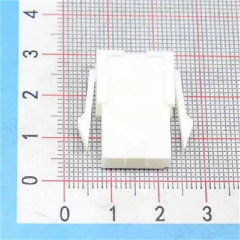 5Pcs/Lot   3901-4033  MOLEX  Mini-Fit Jr. Plug Housing, Single Row, 3 Circuits, UL 94V-0, with Panel Mounting Ears, Natural