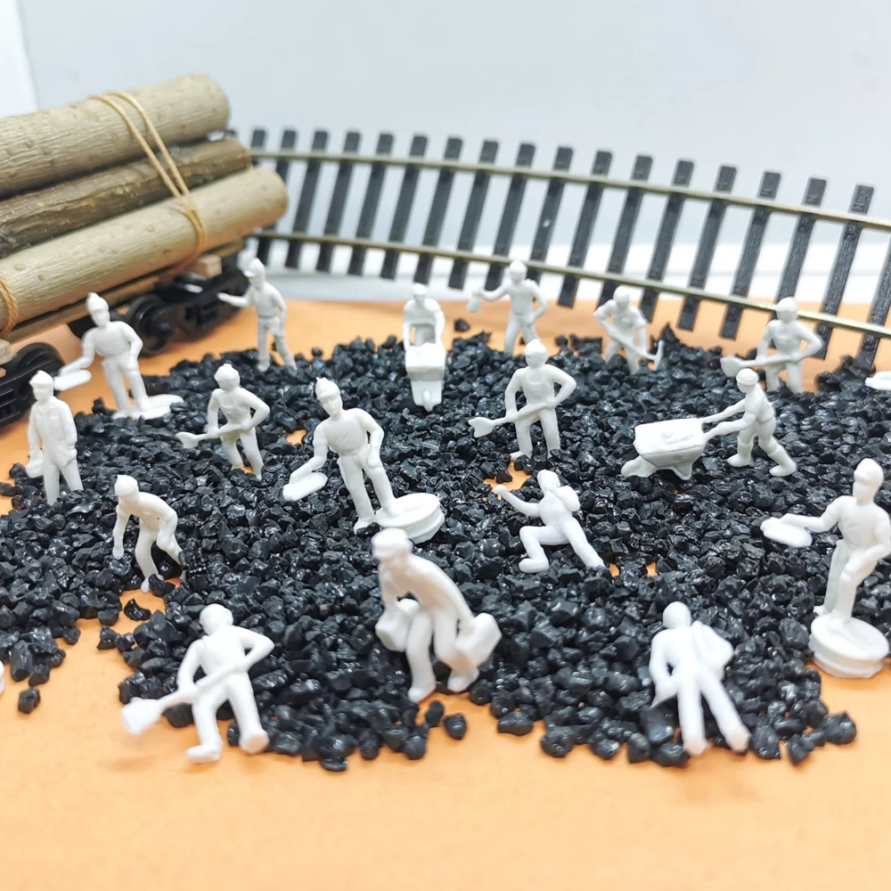 Mini Railway Worker Model Scale 1:87 Figures People Kits For Making Diy Sand Table Scene Layout Diorama Accessory 25Pcs/Lot