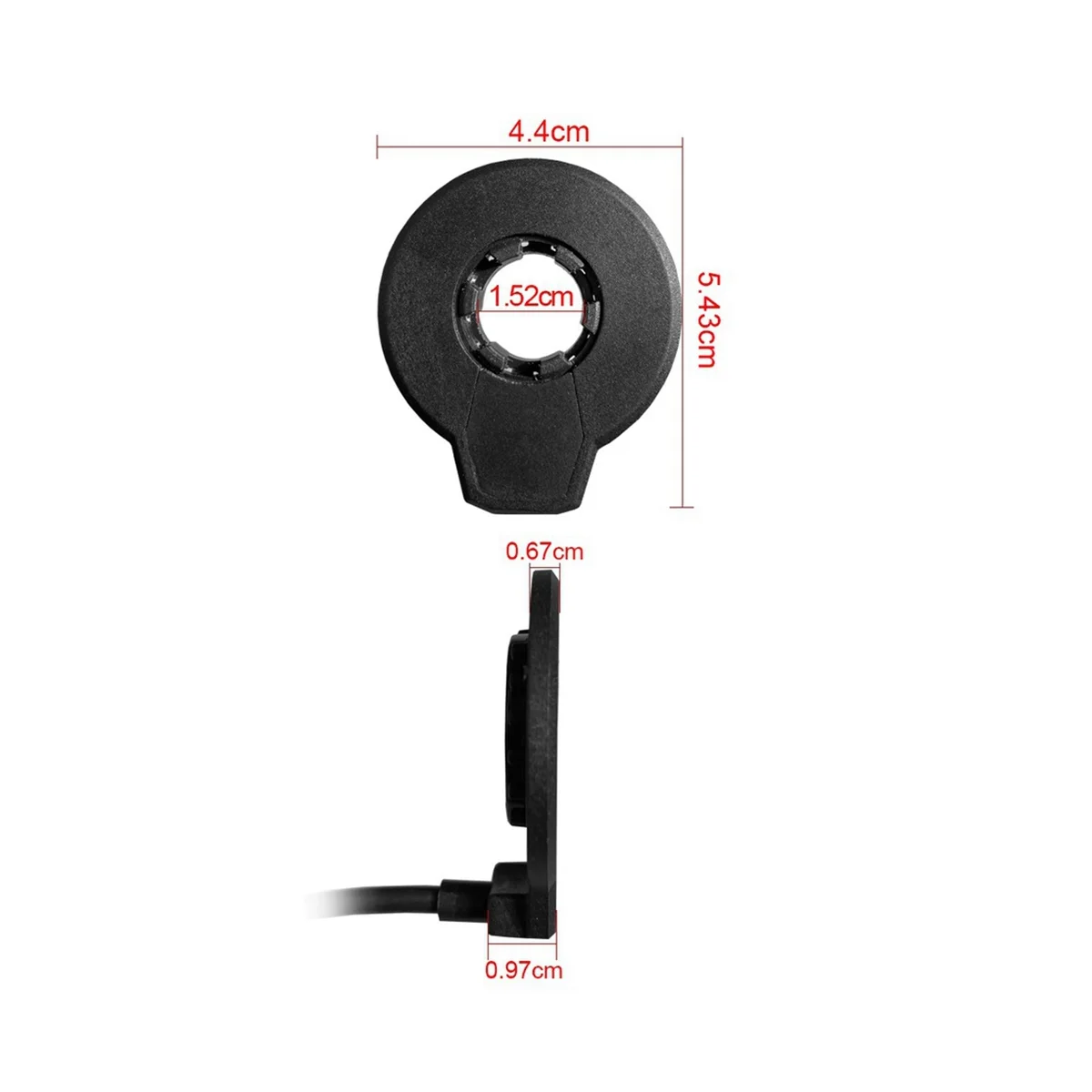 Electric Bike Magnetic Power Sensor PAS Pedal Assist Sensor F-12L 12 Magnets Dual Hall Sensors Connector