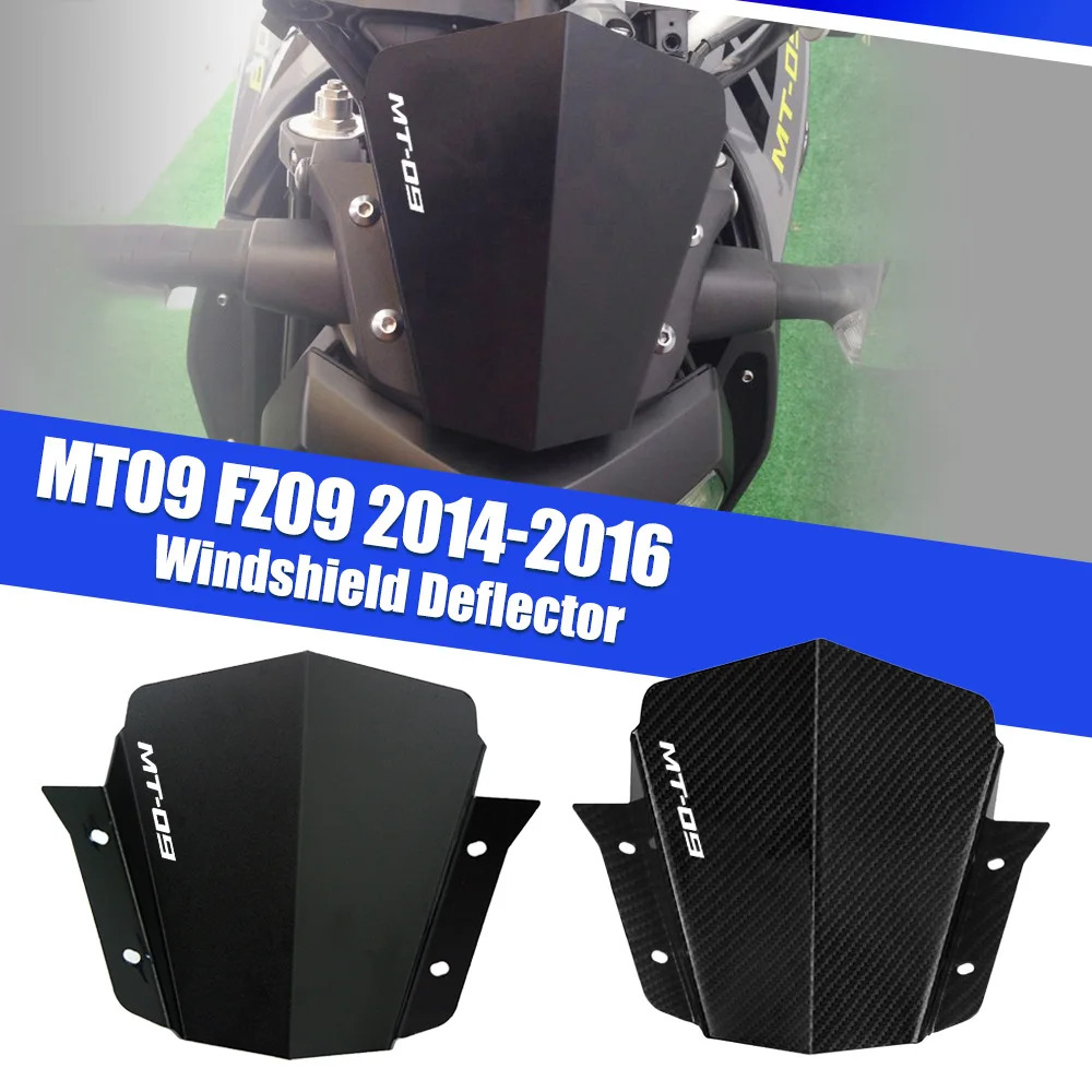 

FOR YAMAHA MT09 FZ09 All Years Motorcycle Front Windshield Windscreen Protector Kit Deflector Accessories Aluminum 6061 Anodized